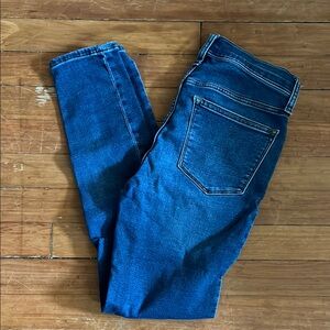 J. Crew High-Rise Skinny Blue Jeans